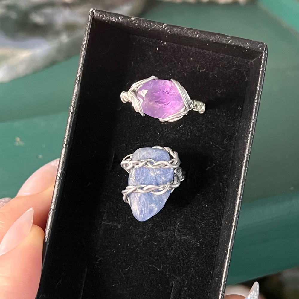 ✨New✨ Fancy Detailed Wire Wrapped Custom Rings - Picture 6 of 17